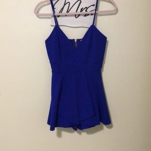 Blue mini dress